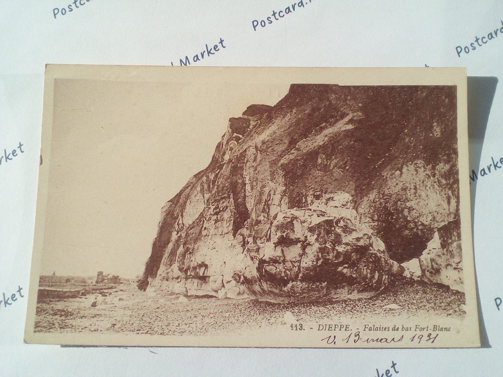 /France/Dieppe/FR_place_1921_Dieppe. Falaises de bas Fort-Blanc.jpg